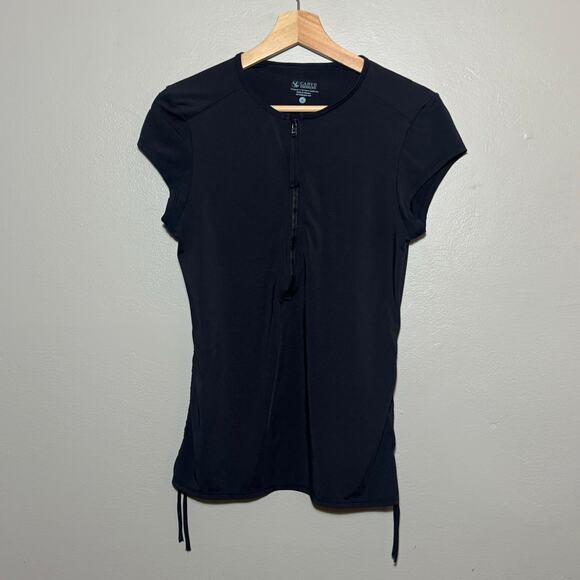 Women's Size S Carve Designs Dawson Rashguard Short Sleeve Quarter Zip Swim Top - Picture 2 of 8